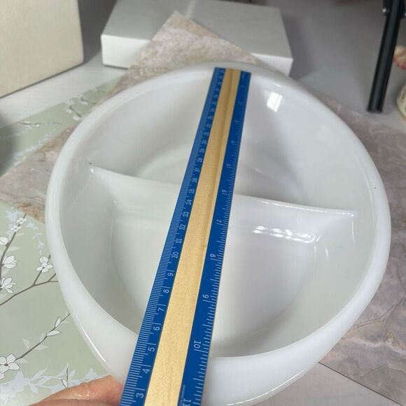 VTG Glasbake Atomic Starburst divided casserole dish with Atomic Starbust - Picture 6 of 6